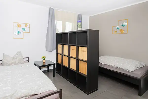 Zweites von drei Schlafzimmern